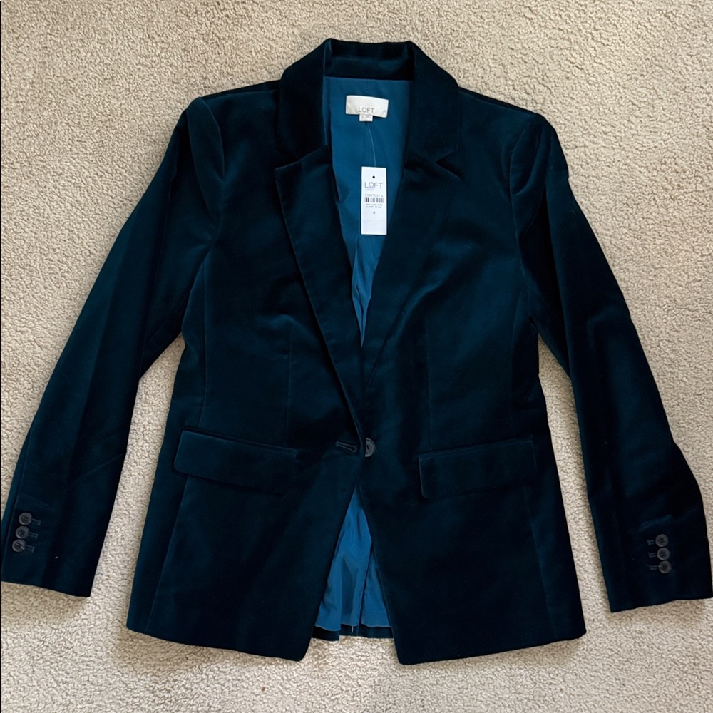The Loft velvet women’s blazer